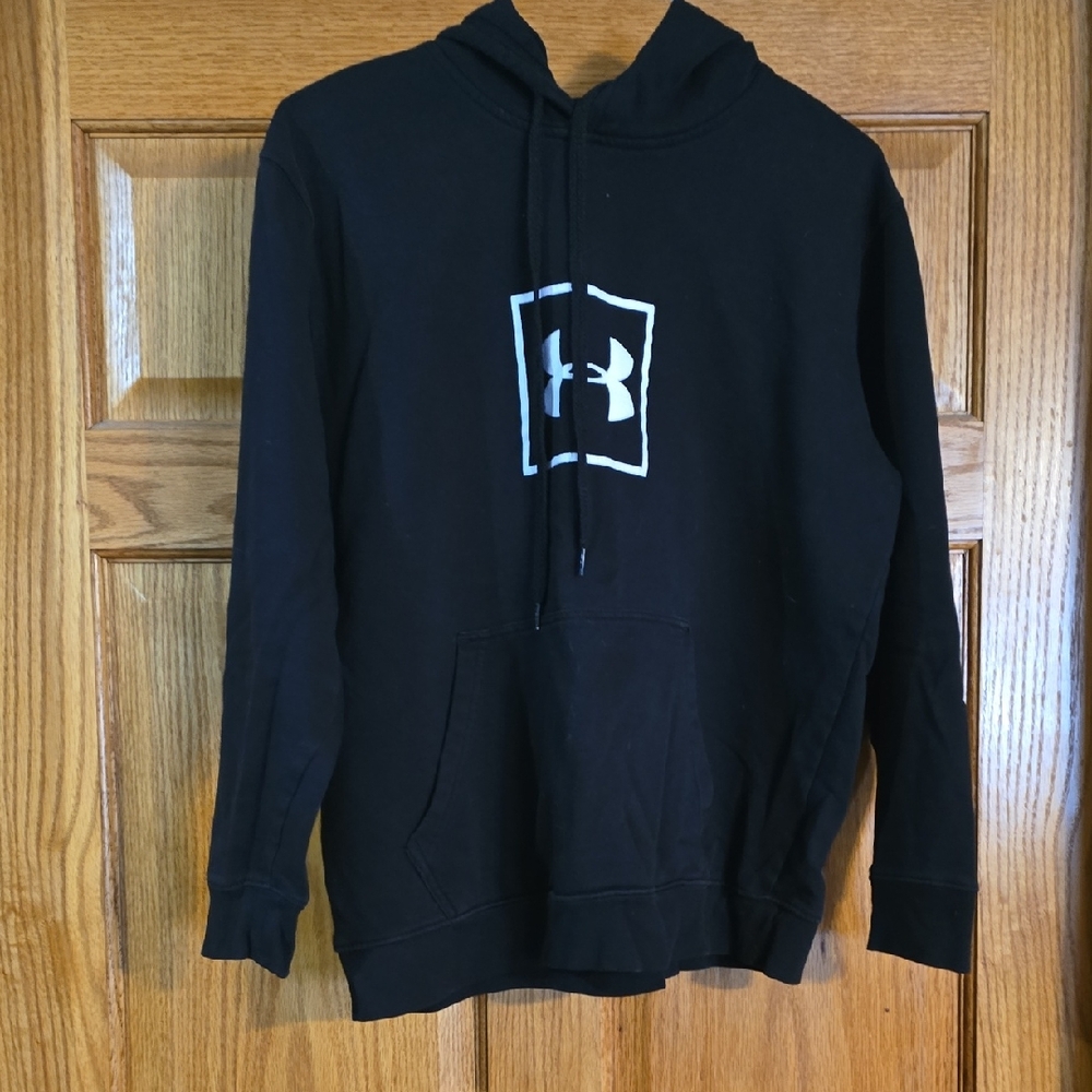 Under Armour Men's Black Hoodie with Logo Size Large